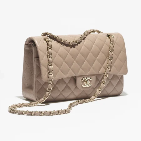 Chanel Classic 11.12 Handbag Dark Beige