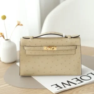 Hermès Kelly Mini Bag 20 Ostrich Gold Hardware