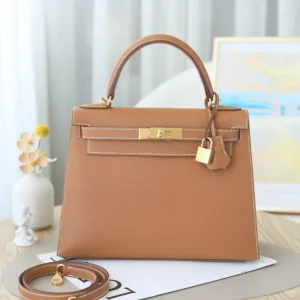 Hermès Kelly 28 Sellier Bag Gold Epsom Leather Gold Hardware