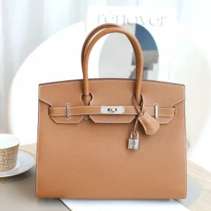 Hermès Birkin 30 Sellier Gold Epsom Palladium Hardware