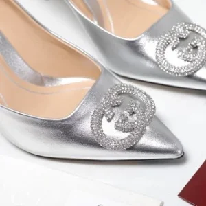GUCCI Silver High Heels