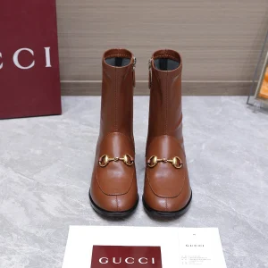 Gucci lambskin ankle boots