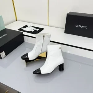 Chanel Classic Chunky Heel Ankle Boots