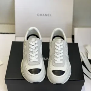 Chanel black and white high heels