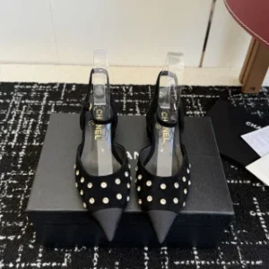 Chanel pointed-toe sandals