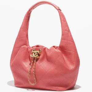 Chanel Hobo Handbag Coral