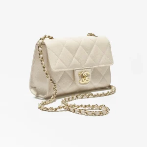 Chanel Mini Flap Bag Light Beige