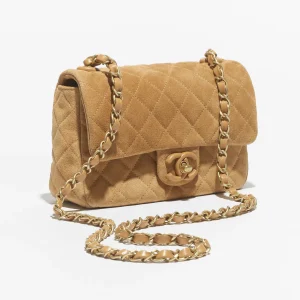Chanel Mini Flap Bag Dark Beige