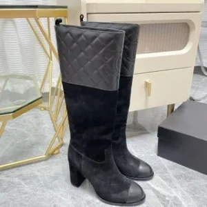 Chanel Quilted Knight Boots High Boots