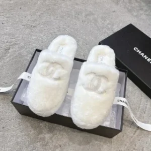 Chanel New Furry Slippers