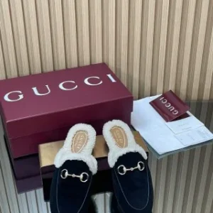 Gucci Mule Furry Slippers