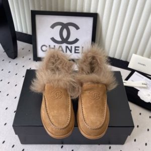 Chanel New Furry Loafers