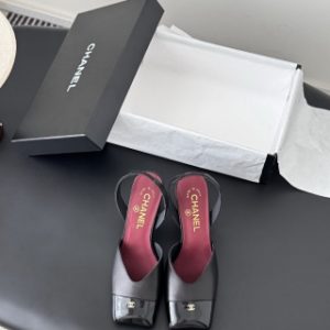 Chanel backpack buckle flats