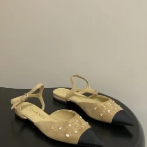 Chanel Crystal-Embellished Sandals