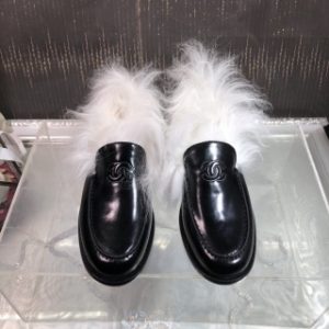 Chanel New Tockas Fur Loafers