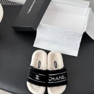 Chanel 25K New Furry Slippers