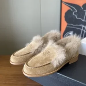Chanel Beaver Fur Loafers