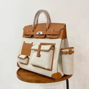 HERMES HAC 40 Cargo Gold Silver Hardware