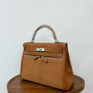 HERMES Kelly Lakis 28 Gold Silver Hardware