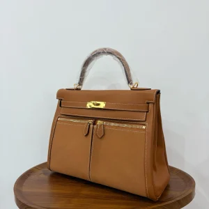 HERMES Kelly Lakis 28 Gold Gold Hardware