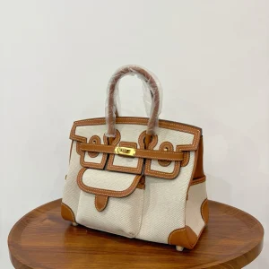 HERMES Birkin Cargo 25 Gold Gold Hardware