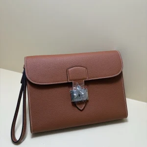 HERMES Handbag 24x17x4 Togo Leather