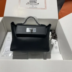 HERMES Mini 2424 21cm Black