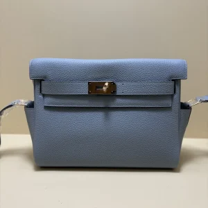 HERMES Kelly 25 Messenger Bag Togo Leather