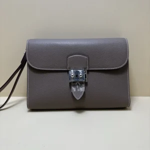 HERMES Handbag 24x17x4 EP Leather