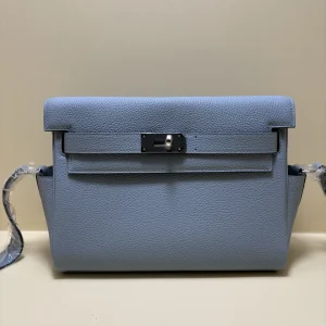 HERMES Kelly 25 Messenger Bag Togo Leather