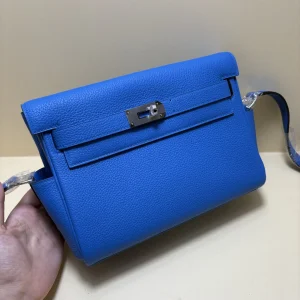 HERMES Kelly 25 Messenger Bag Togo Leather