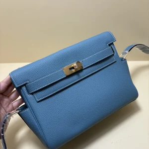 HERMES Kelly 25 Messenger Bag Togo Leather