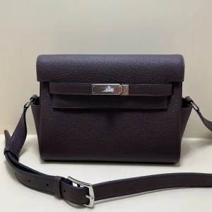 HERMES Kelly 25 Messenger Bag Togo Leather