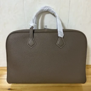 HERMES Victoria 39 Etoupe TC Silver Hardware