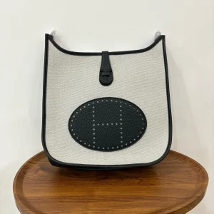 HERMES Evelyne 29 Canvas Black