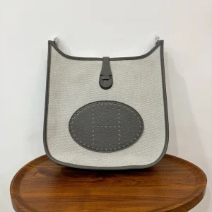 HERMES Evelyne 29 Canvas Gray