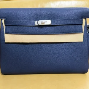 HERMES Kelly 35 Messenger Bag Togo Leather