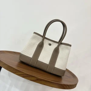 HERMES Mini Gardenparty 23x16x10 Etoupe