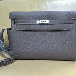 HERMES Kelly 35 Messenger Bag Togo Leather