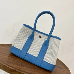 HERMES Mini Gardenparty 23x16x10 Tanzania Blue