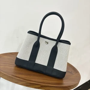 HERMES Mini Gardenparty 23x16x10 Black