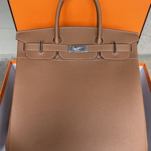 HERMES HAC 40 Togo Leather Gold Silver Hardware