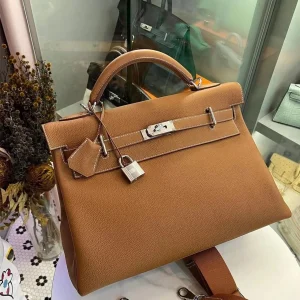 HERMES Leather Bag 42CM
