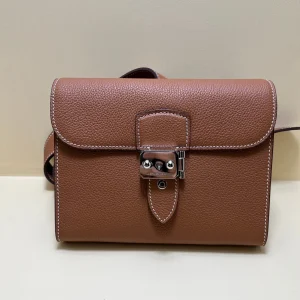 HERMES Messenger Bag 21cm Togo Leather