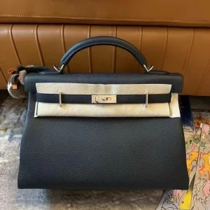 HERMES Leather Bag 42CM
