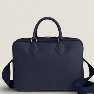 HERMES Men's Briefcase 38.28.9 Cowhide Leather