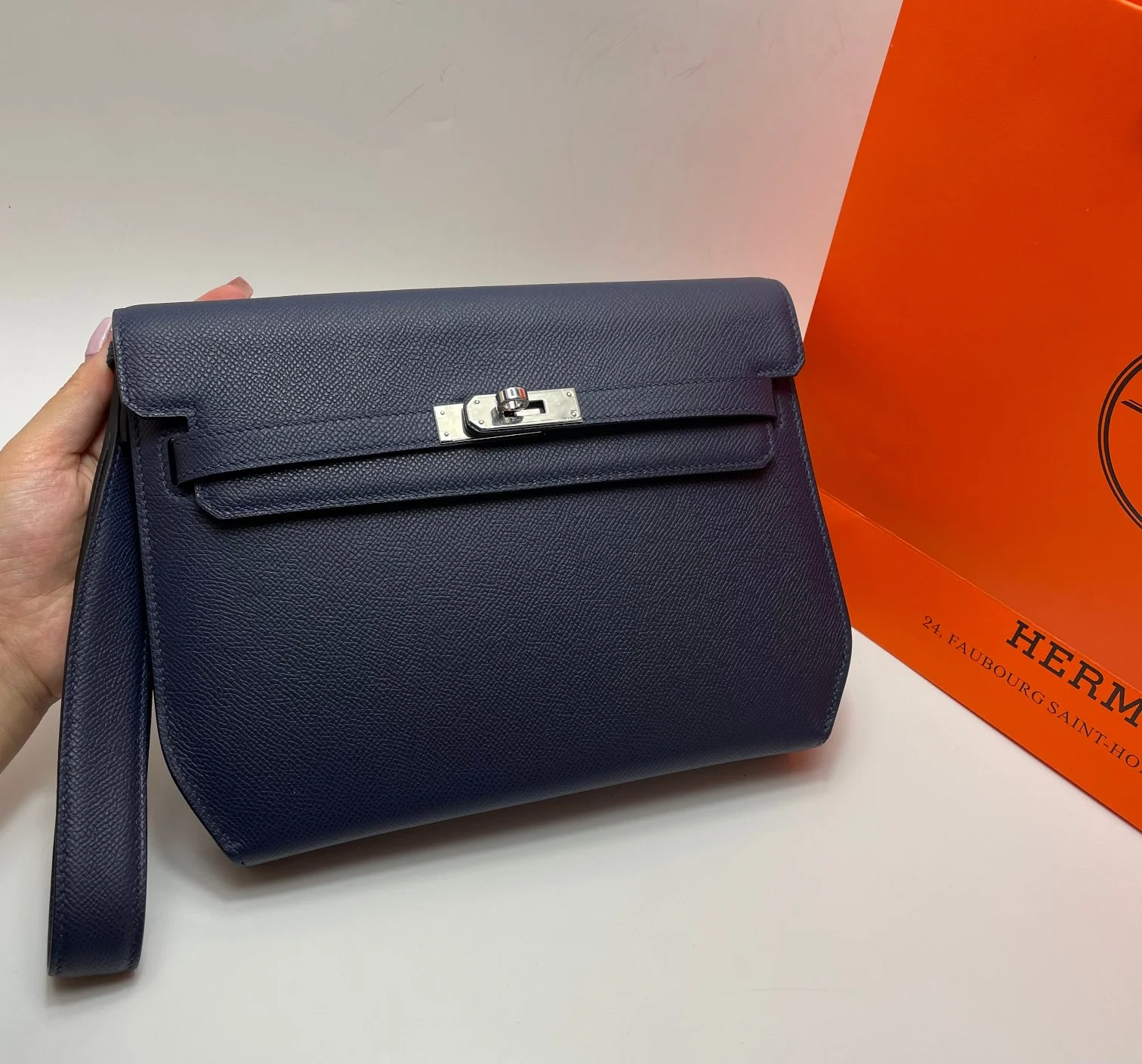 HERMES Handbag 25CM Cowhide Leather - Image 3