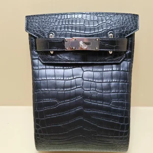 HERMES HAC A DOS Crocodile Leather