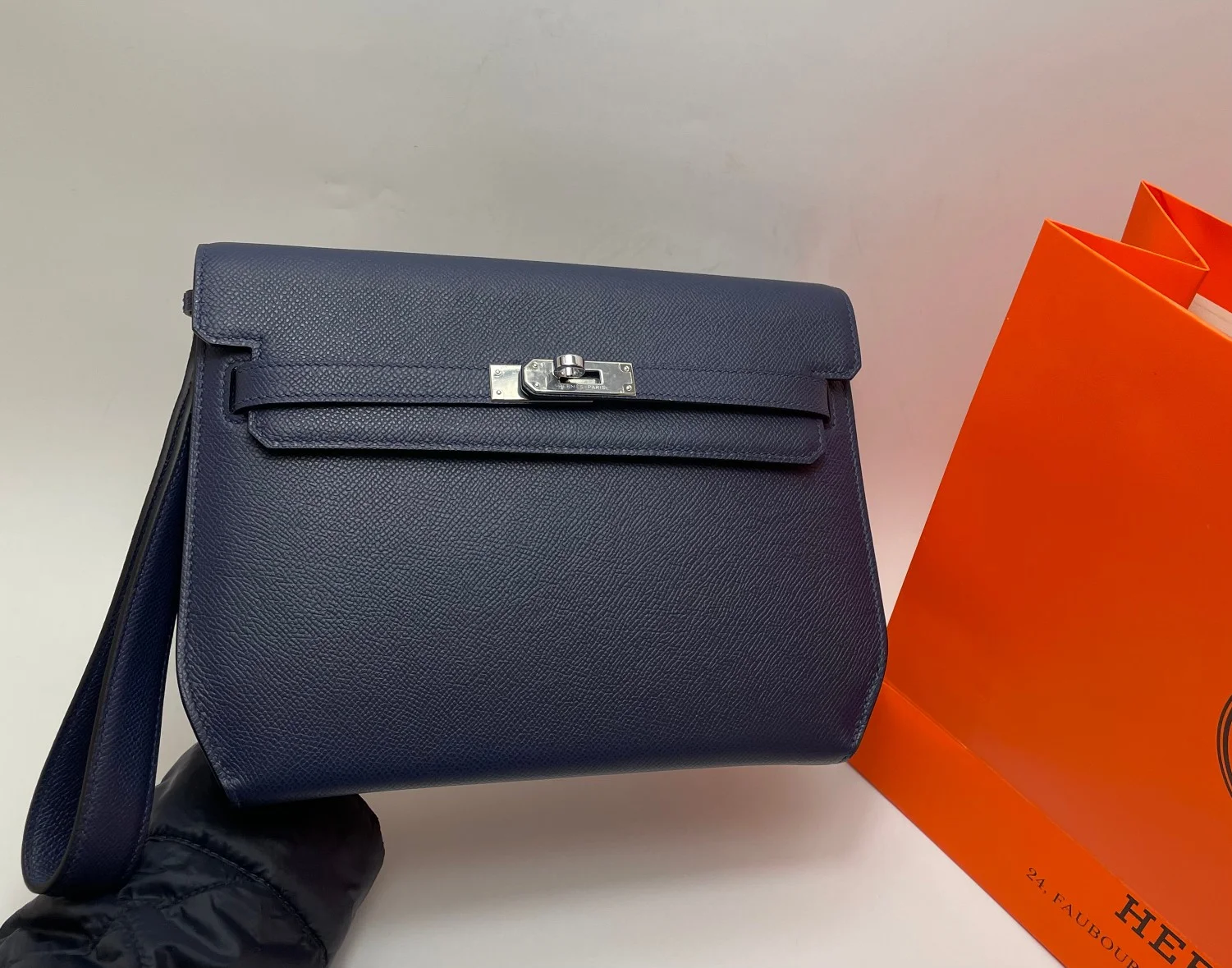 HERMES Handbag 25CM Cowhide Leather