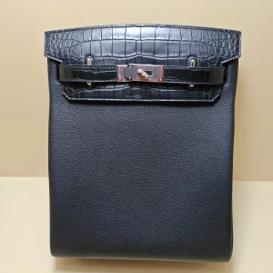 HERMES HAC A DOS Crocodile Leather
